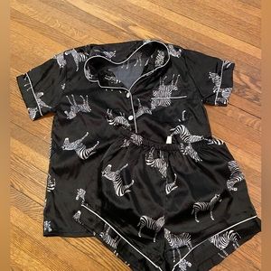 Shein Silk Zebra Pajamas